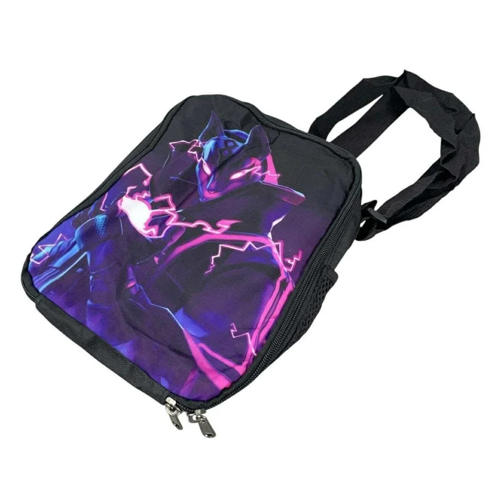 Fortnite Drift‎ Lunch Box Insulated Cooler Bag Black Gaming Graphic NEW